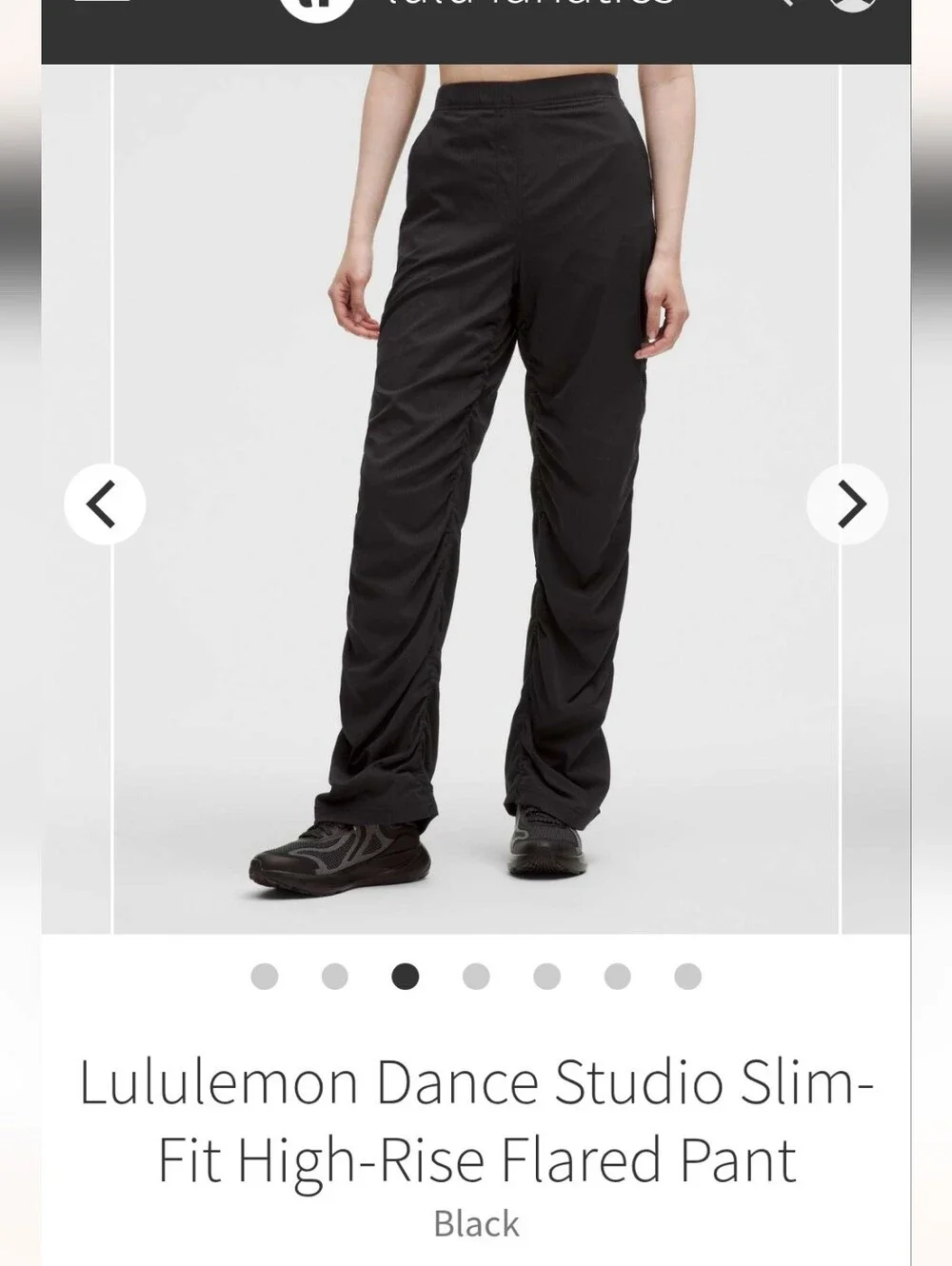 NWT lululemon Dance Studio Slim Fit Black High-Rise Flared Pants Sz XXS(Sz2)